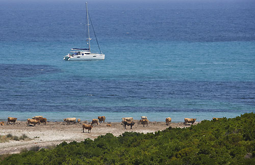 Corsica's coast, during the Giraglia Rolex Cup 2011, Saint-Tropez, France, June 18-25. Photo copyright Rolex and Carlo Borlenghi.