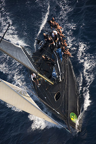 Sir Peter Ogden's Mini Maxi Jethou, during the Giraglia Rolex Cup 2011, Saint-Tropez, France, June 18-25. Photo copyright Rolex and Carlo Borlenghi.