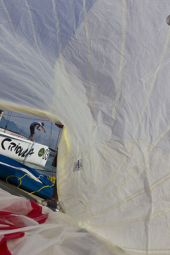 Dock Side, during the Rolex Ilhabela Sailing Week 2011. Dia de treino para Crioula (BRA). Photo copyright Rolex and Carlo Borlenghi.