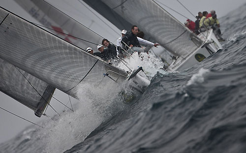 Pablo Despotin's Soto 40 Pisco Sour (CHI), during the Rolex Ilhabela Sailing Week 2011. Classe S40 disputa a regata Eldorado-Alcatrazes. Photo copyright Rolex and Carlo Borlenghi.