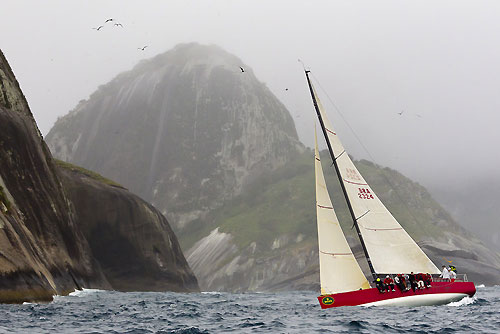 Ernesto Luiz Breda's B&C 46 Touche Super (BRA), during the Rolex Ilhabela Sailing Week 2011. Touche Super (BRA) enfrenta condições extremas na regata Alcatrazes. Photo copyright Rolex and Carlo Borlenghi.