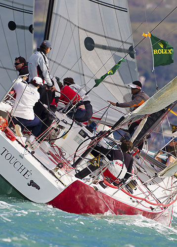 Ernesto Luiz Breda's B&C 46 Touche Super (BRA), during the Rolex Ilhabela Sailing Week 2011. Photo copyright Rolex and Carlo Borlenghi.