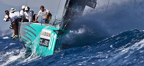 TP52 Training Day, Quantum Racing, during the Audi MedCup Circuit 2011, Cagliari, Sardinia, Italy. Photo copyright Guido Trombetta for Studio Borlenghi.