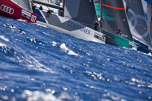 TP52 Day 1 - Race Start, during the Audi MedCup Circuit 2011, Cagliari, Sardinia, Italy. Photo copyright Stefano Gattini for Studio Borlenghi.