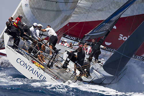 TP52 Day 1 - Container, during the Audi MedCup Circuit 2011, Cagliari, Sardinia, Italy. Photo copyright Stefano Gattini for Studio Borlenghi.