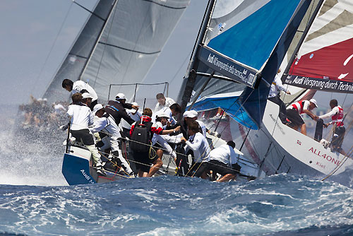 TP52 Series Day 1 - Audi Azzurra Sailing Team, during the Audi MedCup Circuit 2011, Cagliari, Sardinia, Italy. Photo copyright Stefano Gattini for Studio Borlenghi.