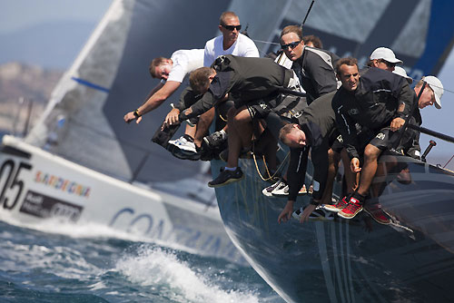 TP52 Series Day 1 - Rn, during the Audi MedCup Circuit 2011, Cagliari, Sardinia, Italy. Photo copyright Stefano Gattini for Studio Borlenghi.