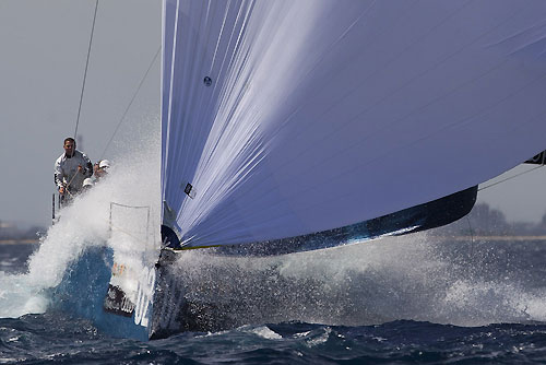 TP52 Series Day 1 - Audi Azzurra Sailing Team, during the Audi MedCup Circuit 2011, Cagliari, Sardinia, Italy. Photo copyright Stefano Gattini for Studio Borlenghi.