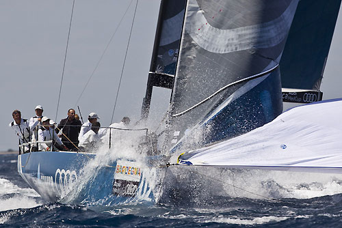 TP52 Series Day 1 - Audi Azzurra Sailing Team, during the Audi MedCup Circuit 2011, Cagliari, Sardinia, Italy. Photo copyright Stefano Gattini for Studio Borlenghi.