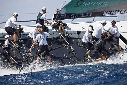 TP52 Series Day 1 - Quantum Racing, during the Audi MedCup Circuit 2011, Cagliari, Sardinia, Italy. Photo copyright Stefano Gattini for Studio Borlenghi.