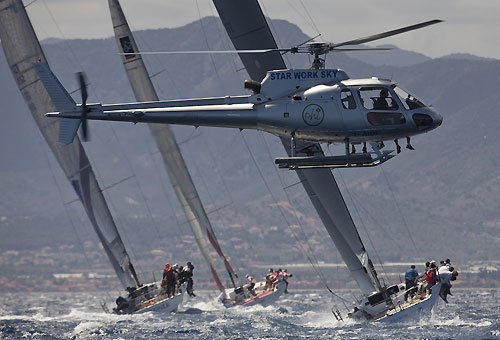 TP52 Series Day 1 - Fleet, during the Audi MedCup Circuit 2011, Cagliari, Sardinia, Italy. Photo copyright Stefano Gattini for Studio Borlenghi.