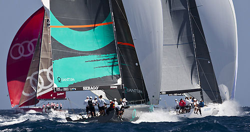 TP52 Series Day 1 - Fleet, during the Audi MedCup Circuit 2011, Cagliari, Sardinia, Italy. Photo copyright Stefano Gattini for Studio Borlenghi.