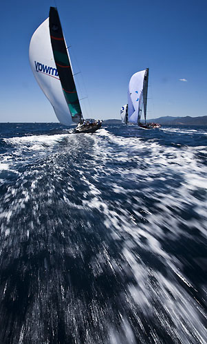 TP52 Day 2 - Quantum Racing, during the Audi MedCup Circuit 2011, Cagliari, Sardinia, Italy. Photo copyright Stefano Gattini for Studio Borlenghi.