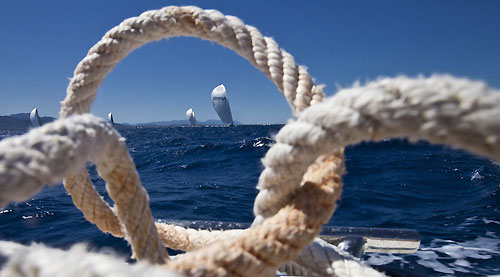 TP52 Series Day 2 - Fleet, during the Audi MedCup Circuit 2011, Cagliari, Sardinia, Italy. Photo copyright Stefano Gattini for Studio Borlenghi.