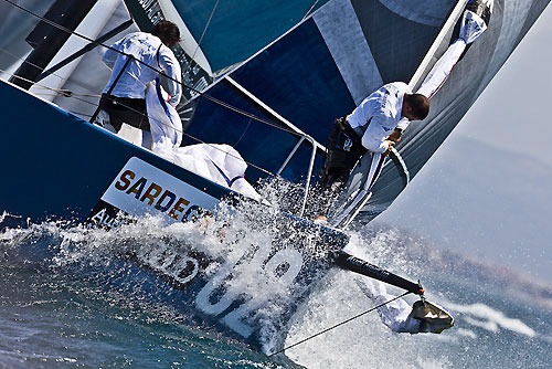 TP52 Series Day 5 - Audi Azzurra Sailing Team, during the Audi MedCup Circuit 2011, Cagliari, Sardinia, Italy. Photo copyright Guido Trombetta for Studio Borlenghi.