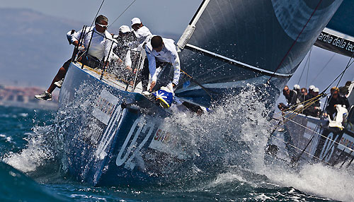 TP52 Series Day 5 - Audi Azzurra Sailing Team, during the Audi MedCup Circuit 2011, Cagliari, Sardinia, Italy. Photo copyright Guido Trombetta for Studio Borlenghi.