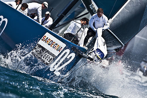 TP52 Series Day 5 - Audi Azzurra Sailing Team, during the Audi MedCup Circuit 2011, Cagliari, Sardinia, Italy. Photo copyright Guido Trombetta for Studio Borlenghi.