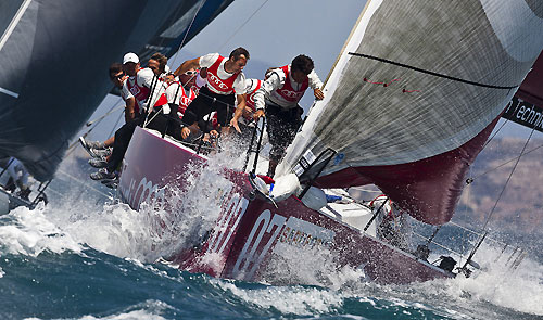 TP52 Series Day 5 - Audi Sailing Team powered by ALL4ONE, during the Audi MedCup Circuit 2011, Cagliari, Sardinia, Italy. Photo copyright Guido Trombetta for Studio Borlenghi.