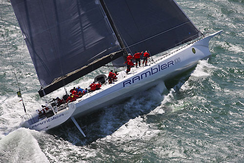 Race Start - Rambler 100, USA 25555, Class: CK, Division: C, Owner: George David, Type: JK 100, Cowes UK, 14/08/2011. Photo copyright Rolex and Carlo Borlenghi.