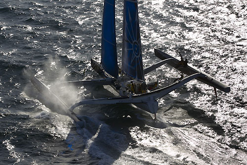 Seb Josse's Gitana 11, during the Rolex Fastnet Race 2011. Photo copyright Rolex and Carlo Borlenghi.