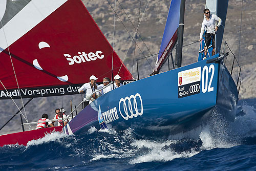 TP52 Series Day 3 - Audi Azzurra Sailing Team, during the Audi MedCup Circuit 2011, Cartagena, Spain. Photo copyright Stefano Gattini for Studio Borlenghi.