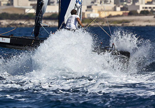 Trapani, 15-09-2011. Extreme Sailing Series 2011 - Act 6 Trapani. Race Day 2, Niceforyou. Photo copyright Stefano Gattini for Studio Borlenghi.