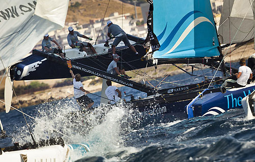 Trapani, 15-09-2011. Extreme Sailing Series 2011 - Act 6 Trapani. Race Day 2, Oman Air, Red Bull and The Wave-Muscat. Photo copyright Stefano Gattini for Studio Borlenghi.