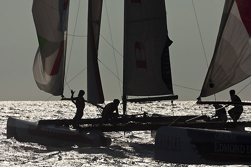 Trapani, 15-09-2011. Extreme Sailing Series 2011 - Act 6 Trapani. Race Day 2, Luna Rossa. Photo copyright Stefano Gattini for Studio Borlenghi.