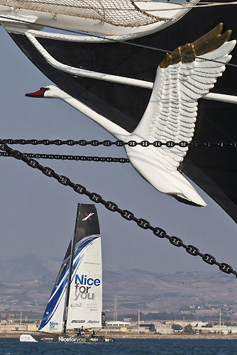 Trapani, 16-09-2011. Extreme Sailing Series 2011 - Act 6 Trapani. Race Day 3, Niceforyou. Photo copyright Stefano Gattini for Studio Borlenghi.