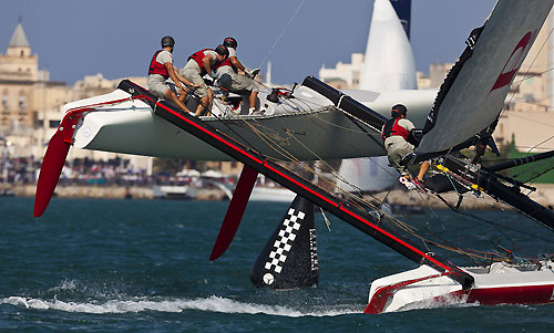 Trapani, 16-09-2011. Extreme Sailing Series 2011 - Act 6 Trapani. Race Day 3, Luna Rossa. Photo copyright Stefano Gattini for Studio Borlenghi.