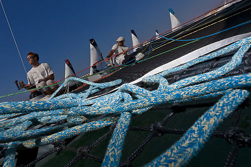 Trapani, 17-09-2011. Extreme Sailing Series 2011 - Act 6 Trapani. Race Day 4, on board Alinghi. Photo copyright Stefano Gattini for Studio Borlenghi.