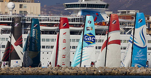 Trapani, 17-09-2011. Extreme Sailing Series 2011 - Act 6 Trapani. Race Day 4, race start. Photo copyright Stefano Gattini for Studio Borlenghi.