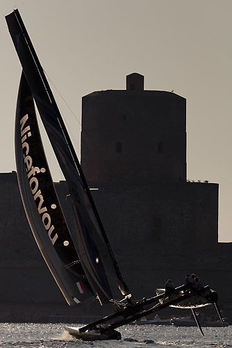 Trapani, 17-09-2011. Extreme Sailing Series 2011 - Act 6 Trapani. Race Day 4, Niceforyou. Photo copyright Stefano Gattini for Studio Borlenghi.