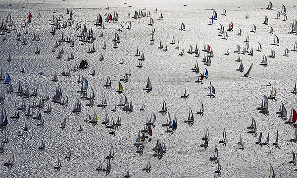 The 43rd Barcolana, Trieste, Italy, October 9, 2011, the massive fleet. Photo copyright Carlo Borlenghi.