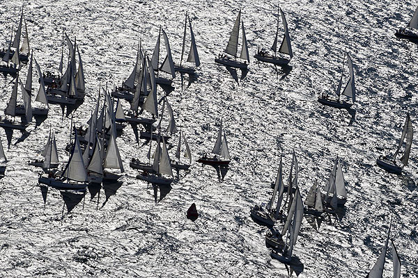 The 43rd Barcolana, Trieste, Italy, October 9, 2011, the massive fleet. Photo copyright Carlo Borlenghi.