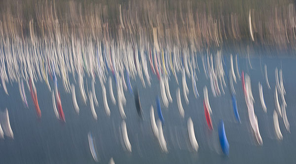 The 43rd Barcolana, Trieste, Italy, October 9, 2011, part of the massive fleet. Photo copyright Carlo Borlenghi.