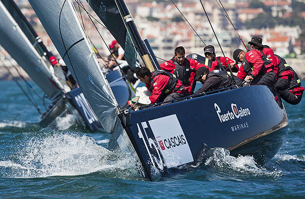 Day 1 of the RC44 Cascais Cup 2012, Portugal. Photo copyright Guido Trombetta for Studio Borlenghi.