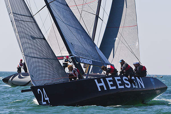 Day 1 of the RC44 Cascais Cup 2012, Portugal. Photo copyright Guido Trombetta for Studio Borlenghi.