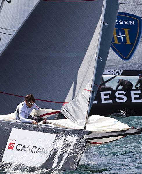 Day 2 of the RC44 Cascais Cup 2012, Portugal. Photo copyright Guido Trombetta for Studio Borlenghi.