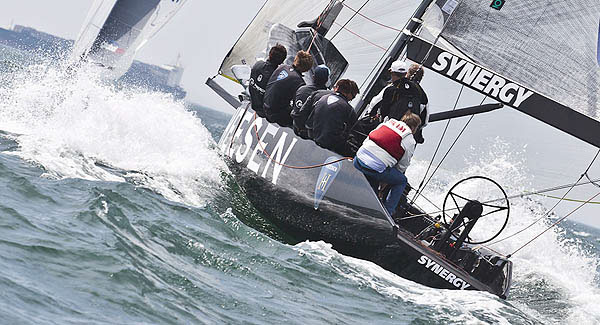 Day 2 of the RC44 Cascais Cup 2012, Portugal. Photo copyright Guido Trombetta for Studio Borlenghi.