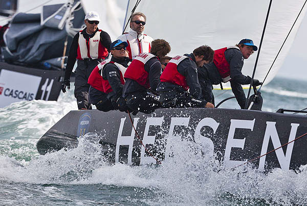 Day 2 of the RC44 Cascais Cup 2012, Portugal. Photo copyright Guido Trombetta for Studio Borlenghi.