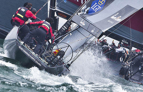 Day 3 of the RC44 Cascais Cup 2012, Portugal. Photo copyright Guido Trombetta for Studio Borlenghi.