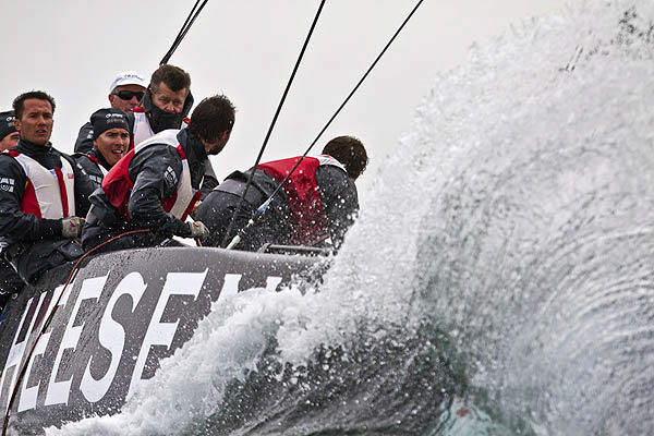 Day 3 of the RC44 Cascais Cup 2012, Portugal. Photo copyright Guido Trombetta for Studio Borlenghi.