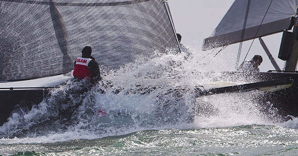 Day 3 of the RC44 Cascais Cup 2012, Portugal. Photo copyright Guido Trombetta for Studio Borlenghi.