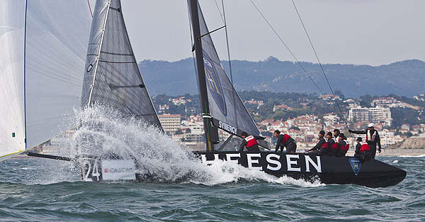 Day 3 of the RC44 Cascais Cup 2012, Portugal. Photo copyright Guido Trombetta for Studio Borlenghi.