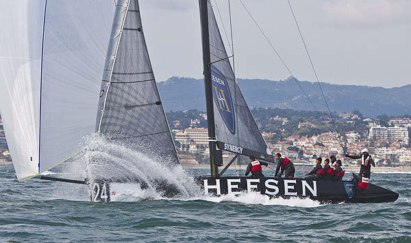 Day 3 of the RC44 Cascais Cup 2012, Portugal. Photo copyright Guido Trombetta for Studio Borlenghi.