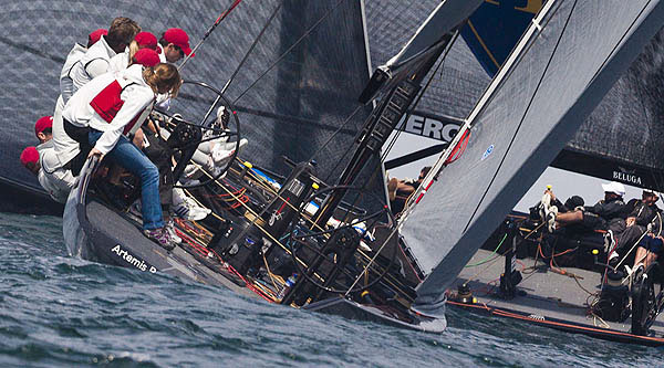 Day 4 of the RC44 Cascais Cup 2012, Portugal. Photo copyright Guido Trombetta for Studio Borlenghi.