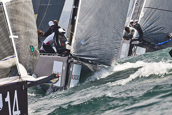 Day 4 of the RC44 Cascais Cup 2012, Portugal. Photo copyright Guido Trombetta for Studio Borlenghi.