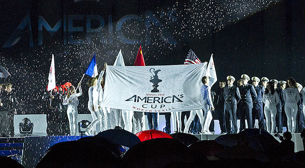 Naples, 08/04/12. ACWS Naples Opening Ceremony, during the America’s Cup World Series Naples, Italy, April 2012. Photo copyright Luna Rossa and Carlo Borlenghi.