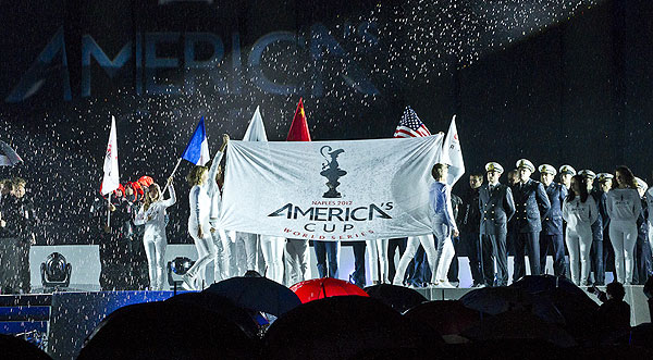 Naples, 08/04/12. ACWS Naples Opening Ceremony, during the Americas Cup World Series Naples, Italy, April 2012. Photo copyright Luna Rossa and Carlo Borlenghi.